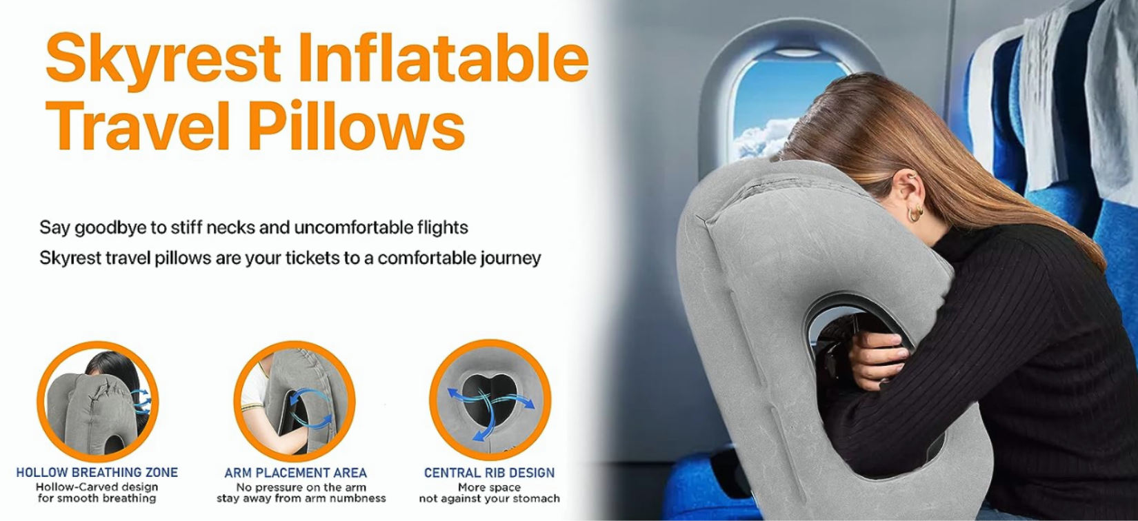 Inflatable plane pillow online
