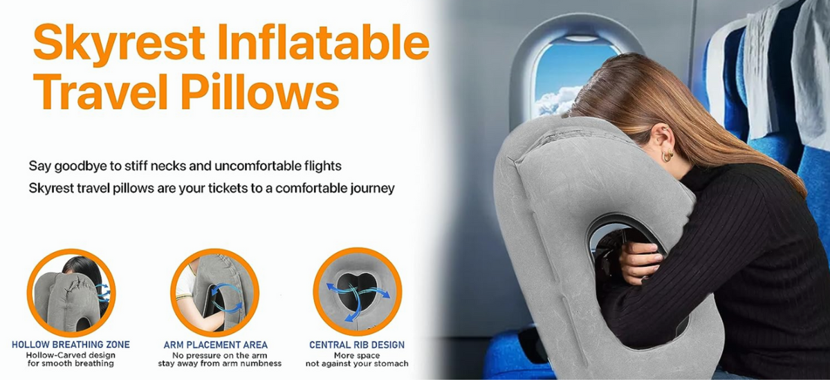 Inflatable pillow 'travel hack' called 'embarrassing