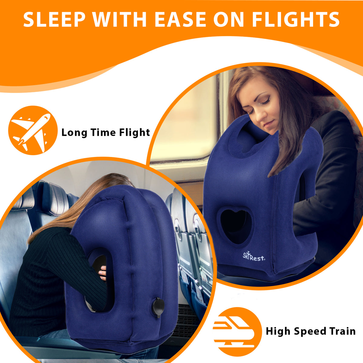 Inflatable Travel Pillow Portable Flight Pillow for Airplane Car Bus Train  Home Office Nap Head Neck Lumbar Back Support Cushion - AliExpress